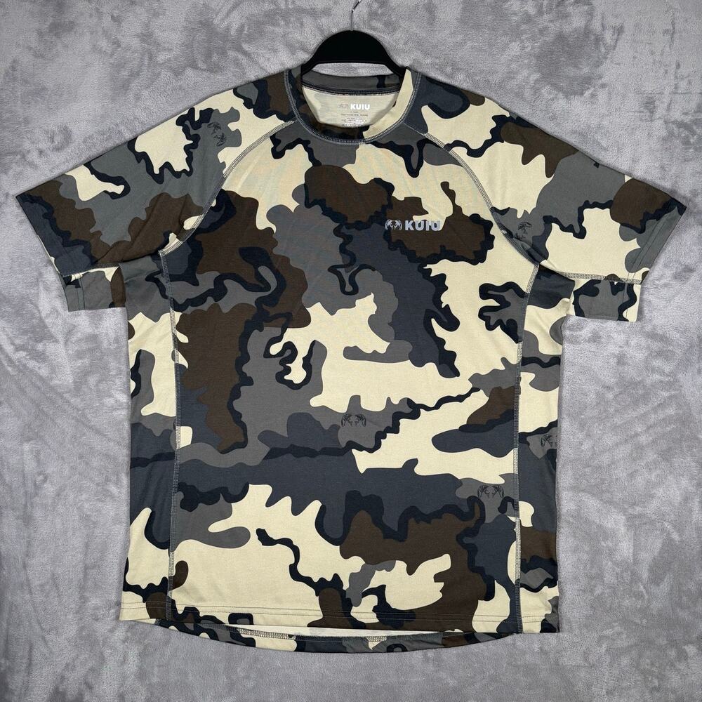 KUIU Camo Performance Hunting Shirt Mens XL Short Sleeve